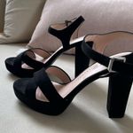 Chinese Laundry NWOT black suede chunky heels Photo 1
