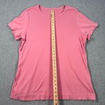 Duluth Trading Co. Short Sleeve Tee Shirt Women's 1X Pink Crew Neck Cotton Photo 4