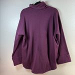 Athleta  Burgundy Kozy Karma funnel neck sweatshirt SZ:S Photo 5