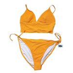 Old Navy  Orange Tie Bikini Tankini & Cheeky Bottom Set L/XL Swimsuit NWT Photo 1
