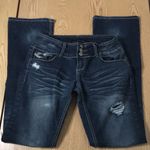 Twenty One Juniors  by Rue21 Jeans Distressed Lacey Boot Cut Size 3/4 Regular Photo 4