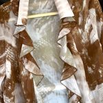 Commense Women's Large Brown Ruffled Modern Vintage Photo 8