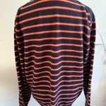 J.Crew Striped Lambswool Sweater Women's Size L Blue Orange Pullover Size L Photo 0