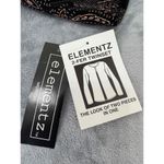 Elementz  Twinset Black Metallic Gold Bronze‎ Paisley Print Collarless Jacket 2X Photo 7