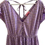 Kate Spade Geo NEW Dot Satin Midi Dress Painted Pansy Photo 3