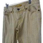 prAna  Kara Marigold Mixer Mustard Cream Patterned Pants Size 6 28 Straight Leg Photo 1