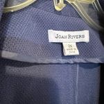 Joan Rivers Blue Button-Up Women's Jacket  Blazer Coat Casual Navy 2X Classy Cuff Photo 2