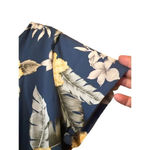 Two Palms Hawaii maxi dress XL vacation cruise resort tropical island flowers Blue Photo 1