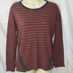 Zara Truflac Womens Grey & Red Striped L/S T Photo 0