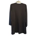 Ralph Lauren  Black Label Black Wool Long Tunic Sweater Top Keyhole Neck Size XL Photo 2