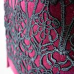 Maggy London Maggy London 100% cotton embossment burgundy velvet blazer jacket, size 10 Photo 8