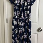 Mittoshop navy blue  jumpsuit Floral size large Photo 8