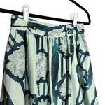 Anthropologie  Troubadour Waterlily Floral Striped Circle Skirt 4P Green Workwear Photo 1