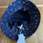 Maje  Printed Cotton Bob Bucket Hat Heart & Ki Womens Retro Heart Lipstick Lips‎ Photo 7