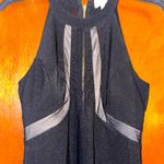 Emerald Sundae  Mesh Black Slit Dress Photo 3