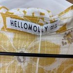 Hello Molly  Cabernet Shirt Dress Mini Yellow White Floral Print NEW Womens XS Photo 9