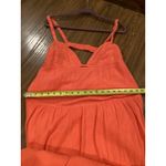 SIMKHAI Mirabelle orange Crinkled organic cotton gauze maxi dress L Size L Photo 6