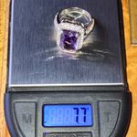 Rose de France Amethyst Sterling Silver Cocktail Ring Size 7 Photo 8