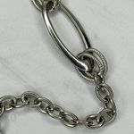 Rhinestone Studded Silver Chain Link Belt M/L ✨ Photo 6