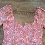 Likely  Pink Lyssa Floral Ruffle Long Sleeve Mini Dress Spring Women's size 4 Photo 4