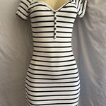 Popular 21 🖤🤍Black and White Striped Mini Dress🖤🤍 Photo 0