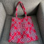 Vera Bradley Curvy Tote in Frankly Scarlett Rare Retired Photo 0