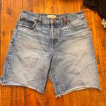Madewell  High-Rise Long Denim Shorts in Brightwater Wash Photo 1