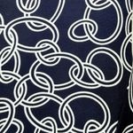 Ralph Lauren  Blue Chain Link Sleeveless  Stretch Jersey Midi Dress Size 8 Photo 3