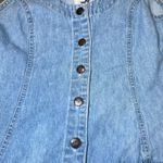 Rafaella Jeans Denim Dress Women Small Blue Vintage Y2K Button Front Sleeveless Photo 7