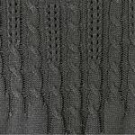 H&M Medium Black Light Weight Crewneck 3/4 Sleeves Knit Sweater Photo 4