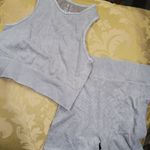 Vital Life Ribbed Tank and Short Set Gray Size M Photo 0