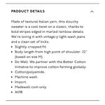 Madewell  Striped Lakeville Pullover Sweater Photo 5