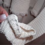 Free People Womens Pullover Sweater Ivory Cold Shoulder V Neck Ribbed Fringe S Photo 4