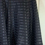 Nanette Lepore  Skirt Sz 0 Midi Chic‎ Festival Sheer Lined Black Event Formal USA Photo 0