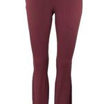 Outdoor Voices Superform Women's Red Maroon Ribbed Knit Bootcut Flared Pants S Photo 0