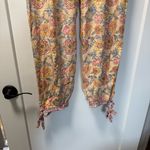 Cost Plus World Market Floral Elastic Waistband Pajama Lounge Pants Rayon Boho Yellow Size L Photo 1