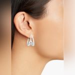 Madewell NEW!  Vintage Knot Hoop Earrings Photo 2