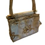 NWT, Vintage Toby Weston Hand Crafted 3D Floral Pattern Fabric Bag Photo 5