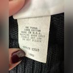 Avon Fashion Cotton Knit Pullover Sweater Mock Turtleneck Women's Large Vtg 80s Black Photo 3