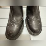 Miu Miu  Leather Western ankle boots 38.5 EU 8.5 US with 10 cm heel Photo 5