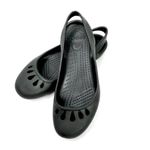 Crocs Slingback Ballet Flats Black Slip On Taylor Sz 8 Casual Dressy Shoes Photo 1