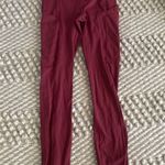 Lululemon Size 0 maroon  leggings Photo 1