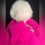 Juicy Couture Pink Beanie Scarf & Glove Set | Faux Fur Pom Pom, Rhinestones, NWT Photo 4