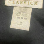 Vintage tapestry vest Camping Mountain Life Size Large Black Photo 4