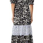 LOVE, WHIT by Whitney Port Black Floral Puff Sleeve Dress Size XL Photo 2