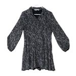 ZARA  Black and White Patterned Long Sleeve Dress,Size S Photo 5