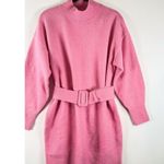 & Other Stories & Other Stories Womens Dress Pink Belted Mini Knit Wool Sweater A Line Small Photo 5