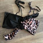 Tiger Mist Leopard print tie up string bikini swim set Photo 4