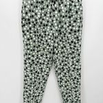 Ann Taylor  Pants Women MEDIUM TALL Green Black White Polka Dot Easy Ankle Photo 10