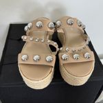 Marc Fisher  Jalyn Natural Flatform Espadrille‎ Sandals Size 7.5M Photo 2